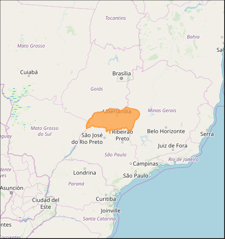 Mapa das áreas com alerta de tempestade nesta 3ª feira - Fonte: Inmet