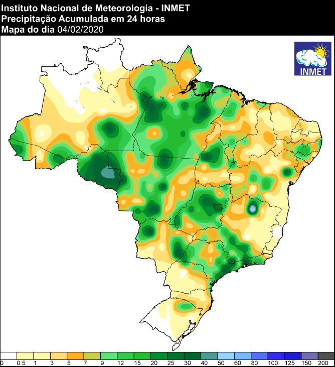 Últimas 24 horas - Inmet 05/02